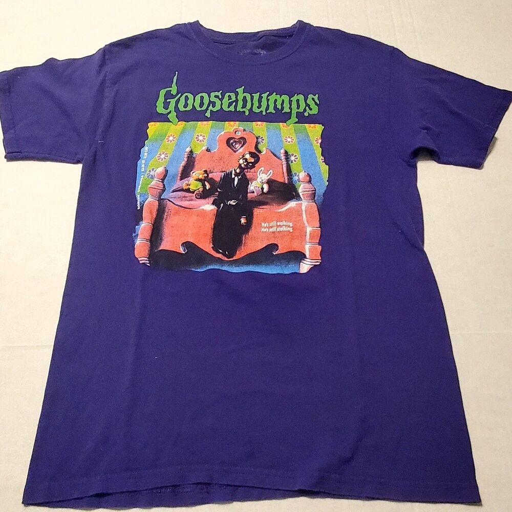 Goosebumps Night of the Living Dummy Purple Graphic Shirt Purple Size Medium